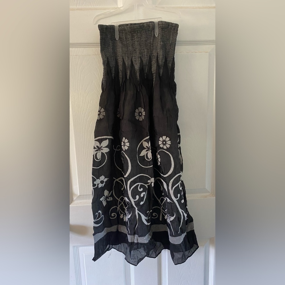 Lapis Strapless Dress